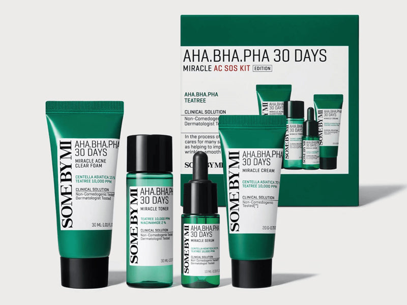 Some By Mi AHA BHA PHA 30 Days Miracle AC SOS Kit – Acne Care Starter Set